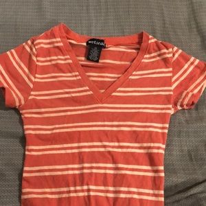Orange striped shirt
